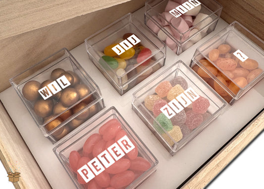 Houten snoepdoos - Peter vragen - Cadeau peter