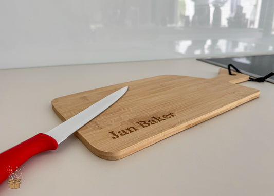 Snijplank hout gegraveerd