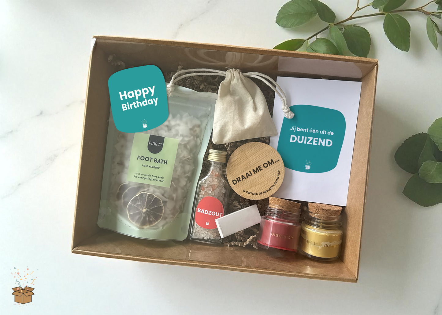 Cadeaubox S "Relax" - "Happy birthday"