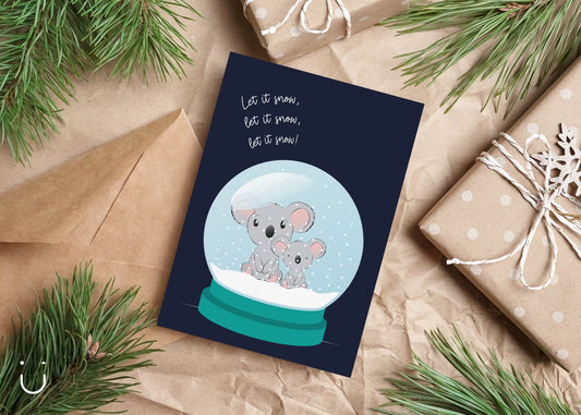 Let it snow, let it snow ... - kerstkaartjes