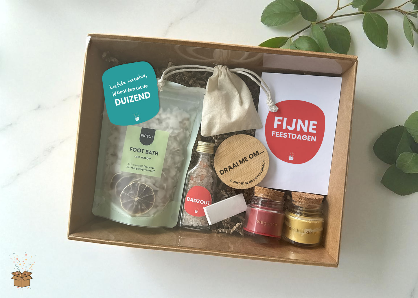 Cadeaubox S "Relax" - "Liefste meester"