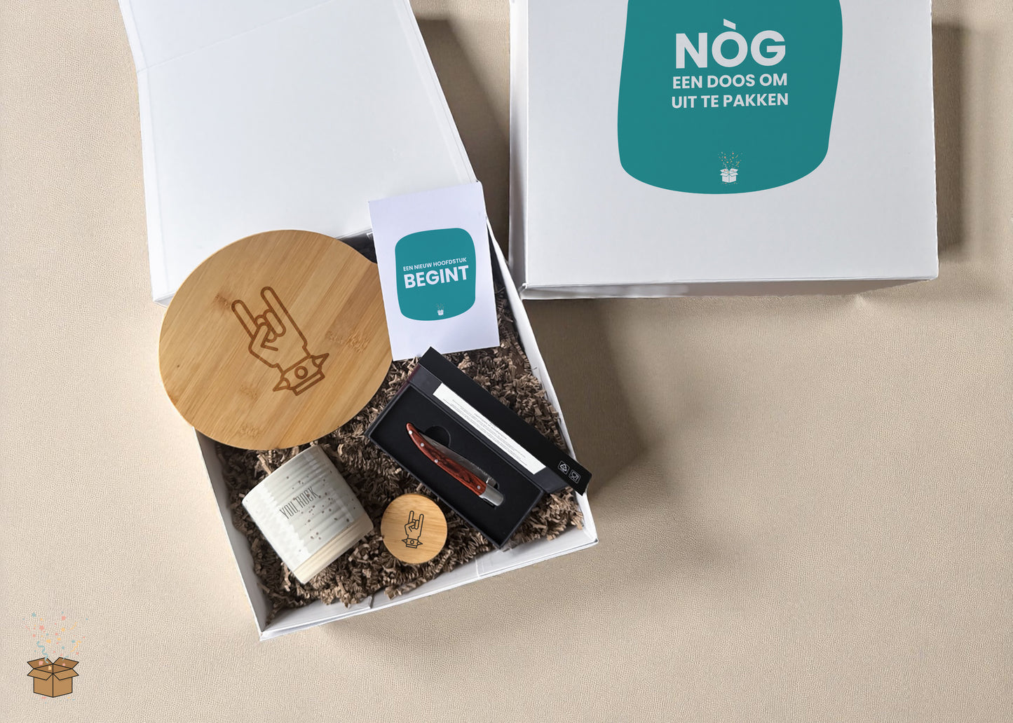 Cadeaubox Voor Hem "Heavy Metal" - "Nòg een doos om uit te pakken"