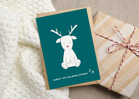 Rudolph the red nosed reindeer - kerstkaartjes