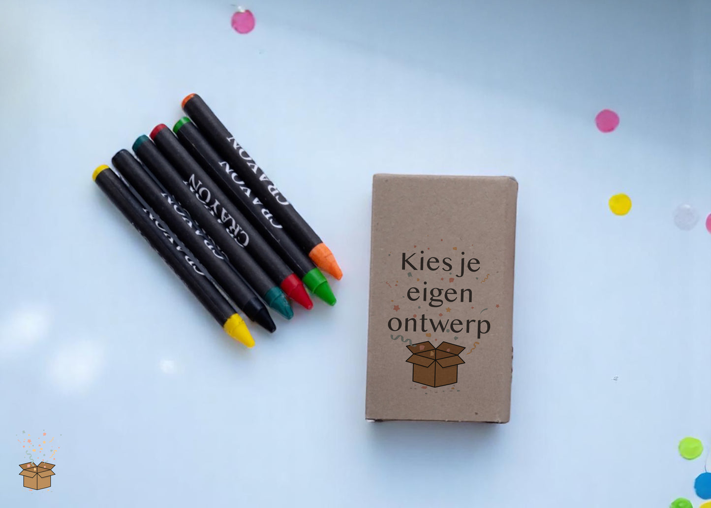 5x traktatie waskrijtjes - gepersonaliseerd