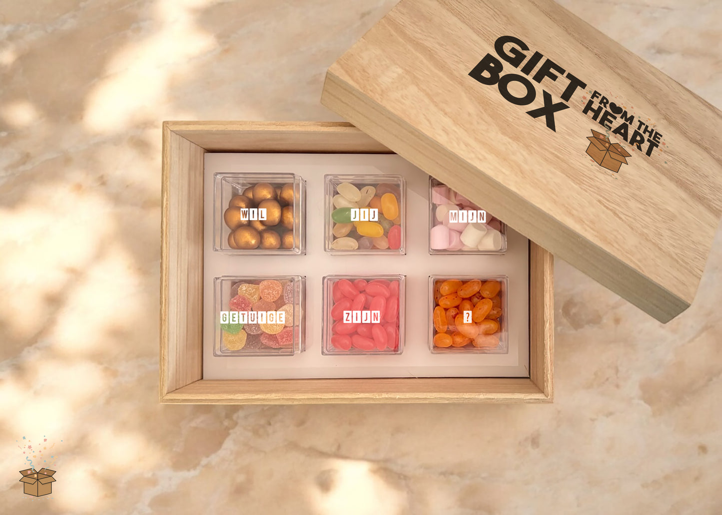 Houten snoepdoos - Getuige vragen