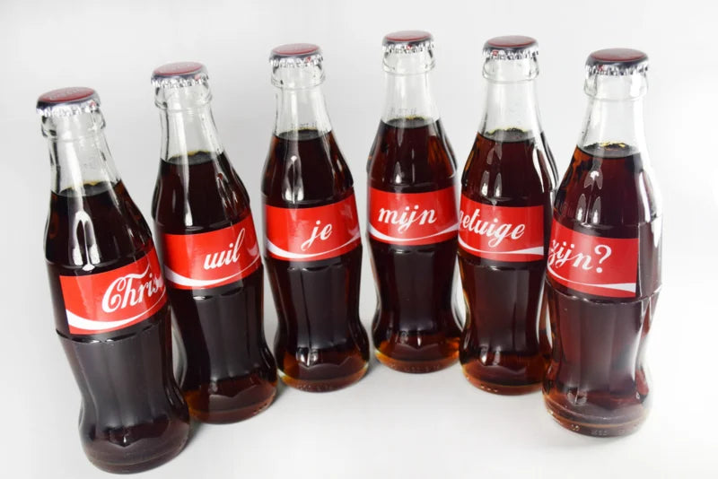 ETIKET Coca cola flesje - gepersonaliseerd