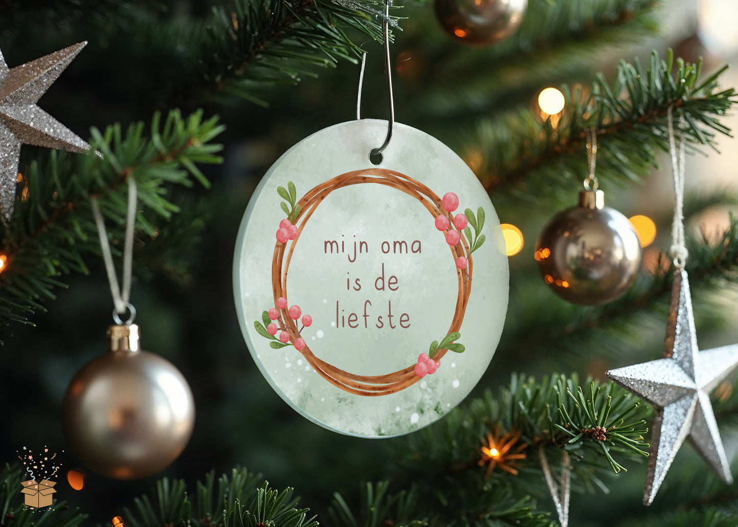 Cadeauset - Kersthangers - Oma is de liefste