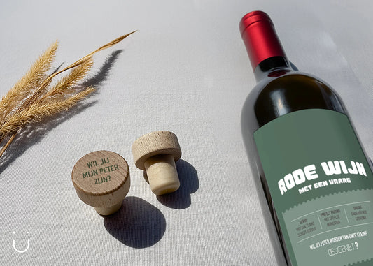 Rode wijn - "Wil jij peter worden?" - Deugeniet - Meter/peter cadeaus