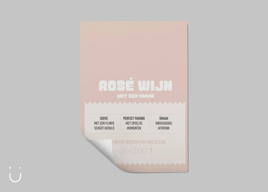 Rosé wijn - "Wil jij meter worden?" - Deugeniet - Meter/peter cadeaus