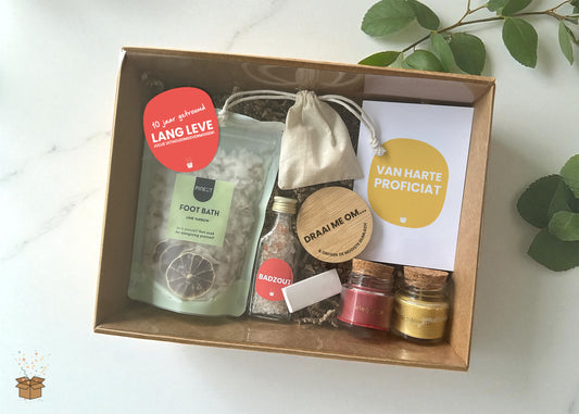 Cadeaubox S "Relax" - "10 jaar getrouwd"