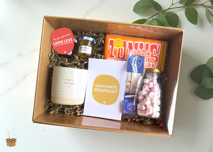 Cadeaubox S "Lekkernijen" - "10 jaar getrouwd"