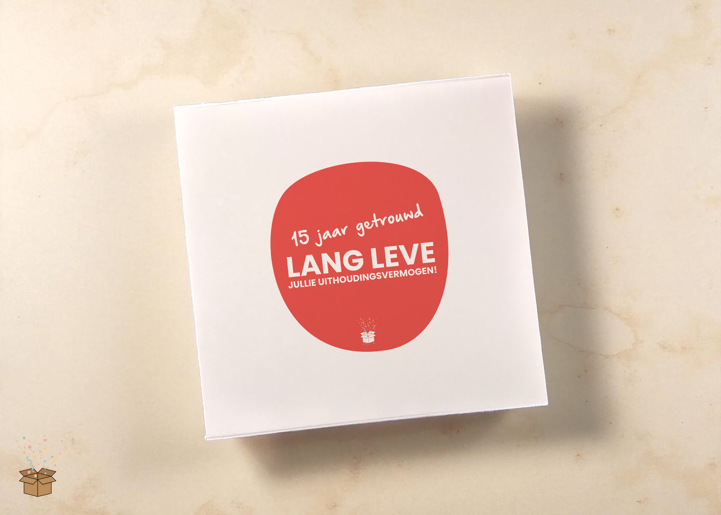 Cadeaubox L "Lekkernijen" - "15 jaar getrouwd"