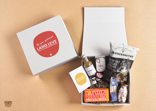 Cadeaubox L "Lekkernijen" - "15 jaar getrouwd"