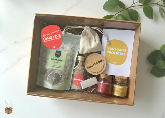 Cadeaubox S "Relax" - "20 jaar getrouwd"