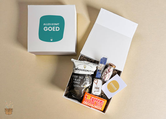 Cadeaubox M "Lekkernijen" - "Alles komt goed"