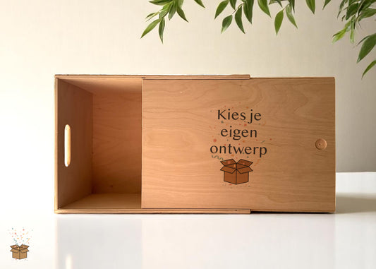 Herinneringsdoos - Houten deksel - Bedrukt