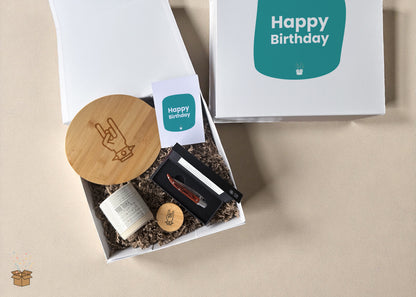 Cadeaubox Voor Hem "Heavy Metal" - "Happy birthday"