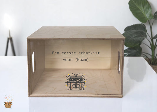 Herinneringsdoos - Plexiglas deksel - Schatkist thema