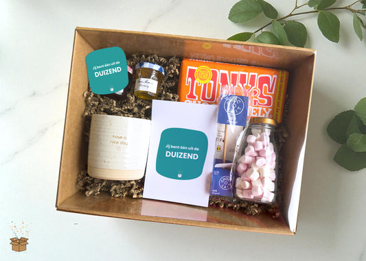 Cadeaubox S "Lekkernijen" - "Eén uit de duizend"