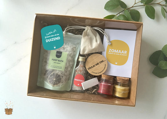 Cadeaubox S "Relax" - "Liefste juf"