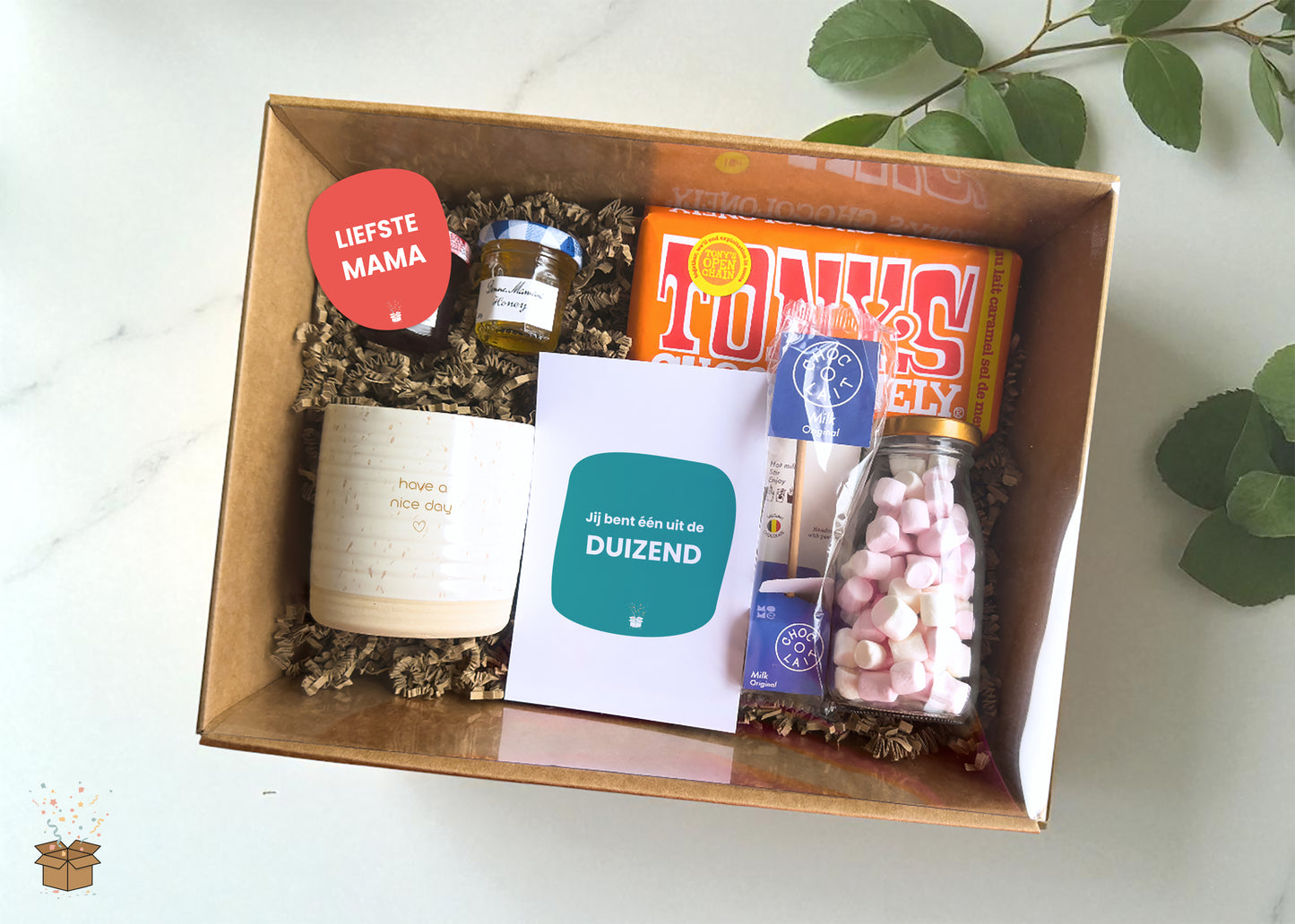 Cadeaubox S "Lekkernijen" - "Liefste mama"