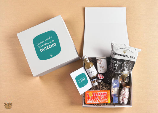 Cadeaubox L "Lekkernijen" - "Liefste meester"