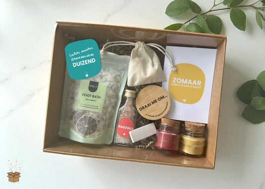 Cadeaubox S "Relax" - "Liefste meester"