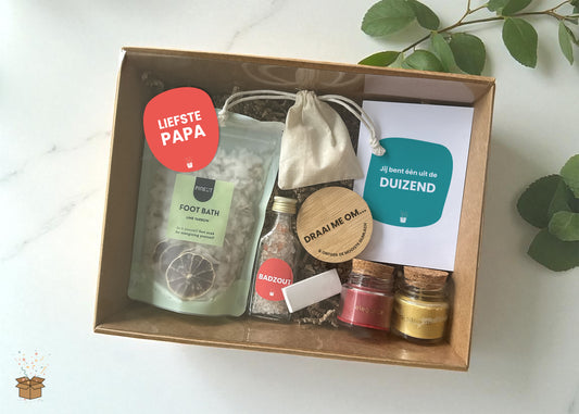 Cadeaubox S "Relax" - "Liefste papa"
