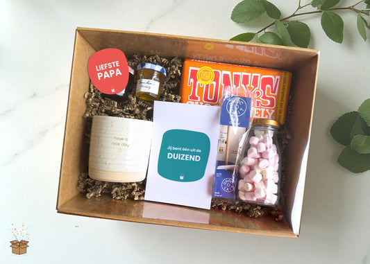 Cadeaubox S "Lekkernijen" - "Liefste papa"