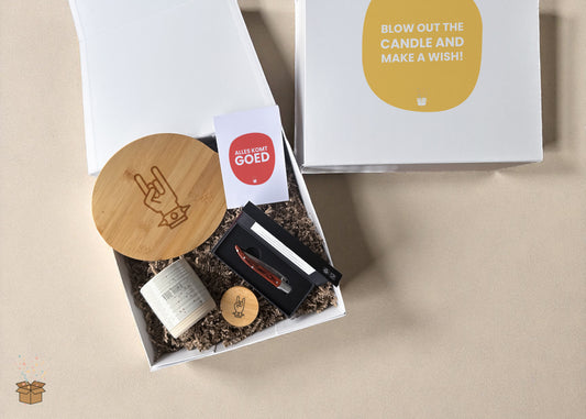Cadeaubox Voor Hem "Heavy Metal" - "Blow out the candle"