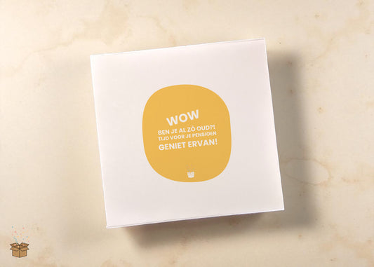 Cadeaubox L "Lekkernijen" - "Tijd voor je pensioen"