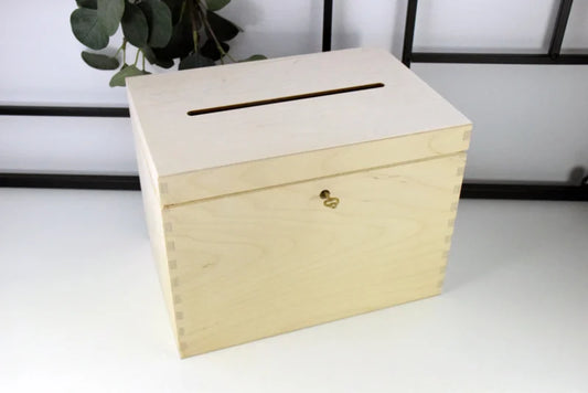 Enveloppendoos - Hout met slot - Bedrukt