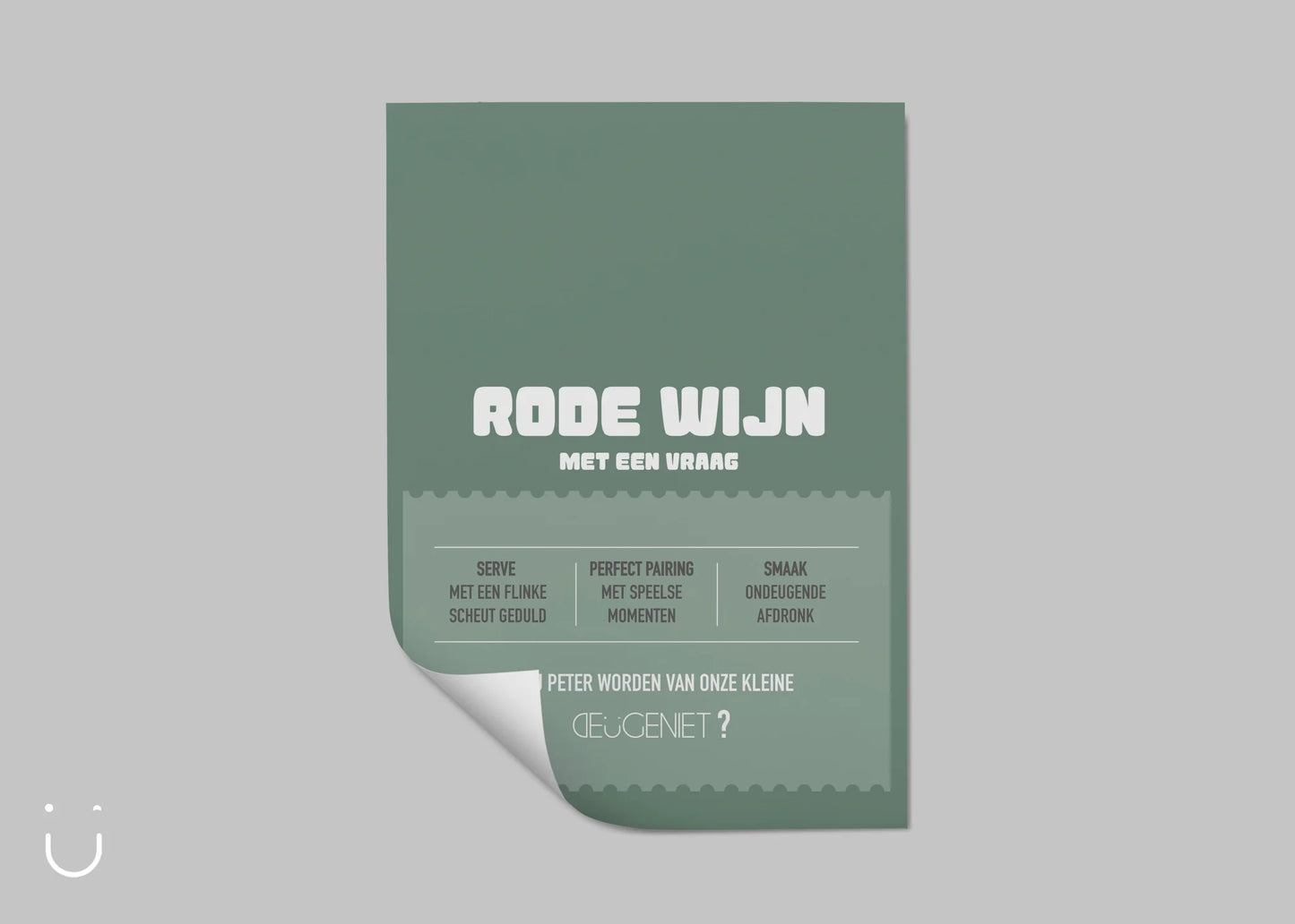 Rode wijn - "Wil jij peter worden?" - Deugeniet - Meter/peter cadeaus