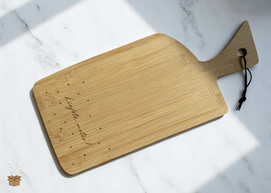 Snijplank hout gegraveerd - Meter