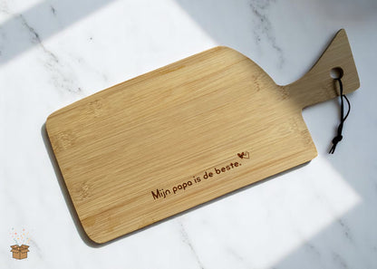 Snijplank hout gegraveerd - Papa