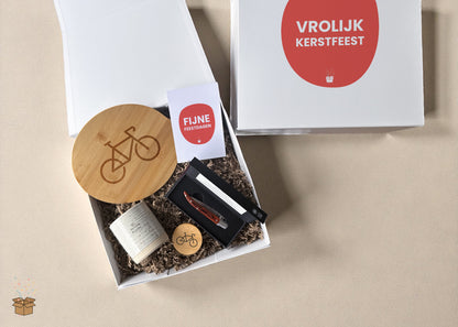Cadeaubox Voor Hem "Koers" - "Vrolijk Kerstfeest"